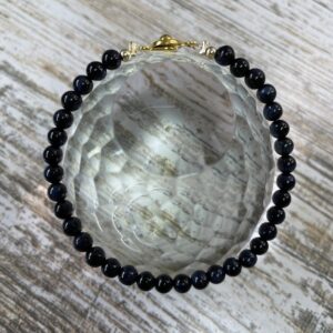This Blue Tiger's Eye Natural Stone 4mm with Silver Accents Clasp Bracelet will add natural healing and beauty to your life!