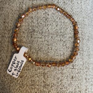 This ORANGE AB Crystal & Copper 4mm Energy Bracelet will act as a conductor of energy and electric impulses. It may combat many bodily issues and boosts self-esteem.
