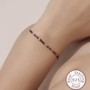 This Dainty & Elegant faceted mixed Tourmaline Clasp Energy Bracelet will assist your body to heal itself; physically, emotionally, mentally, and spiritually.