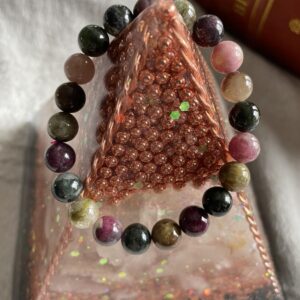 Mixed Tourmaline 8mm Energy Bracelet