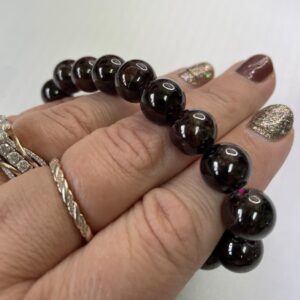 This Obsidian Bracelet will assist you on your specific healing journey. It is strongly protective while Blocking psychic attack and absorbs negative energies from the environment.