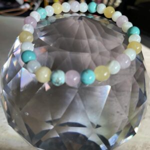 Pastel Colors Gemstone 6mm Energy Bracelet