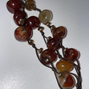 VINTAGE Cookie Lee Raw Gemstone Bracelet