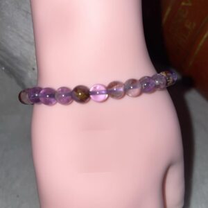 VIOLET Amethyst 6mm Energy Bracelet