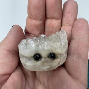 Clear Quartz Crystal Head is small enough to fit in your hand and slip in your pocket to take with you for universal healing support.