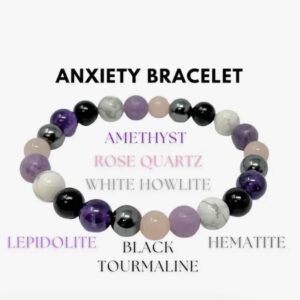 VIOLET Anxiety 8mm Energy Bracelet