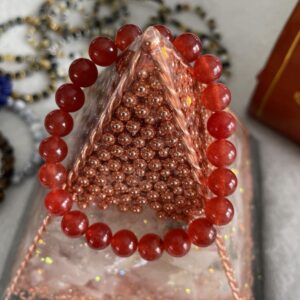 This RED Agate 8mm Energy Bracelet has numerous healing properties that assist the body to heal on its own; mentally, physically, emotionally, and spiritually.