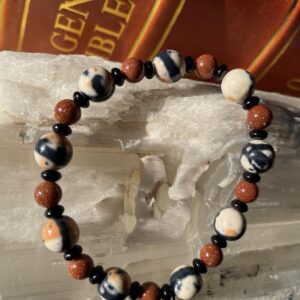 This Orange Sahara Zebra 8mm Energy Bracelet will assist your body to heal all that is within the Sacral Chakra energy center.