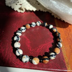 ORANGE ~ Sahara Zebra 6mm Energy Bracelet