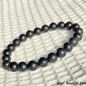 Shungite Electromagnetic Shield 8mm Energy Bracelet