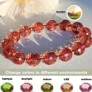 Faceted & Sparkly Color-Changing 6mm Energy Bracelet